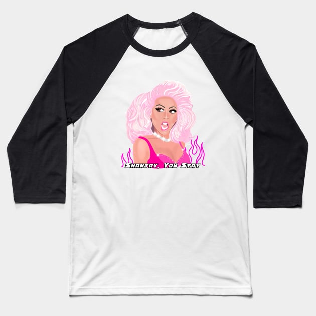 RuPaul Baseball T-Shirt by AmeliaDeacon